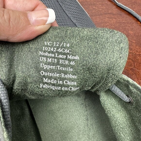 OluKai Men's Nohea Lace Mesh Boat Shoes Casual Beach Travel Size 13 46 Gray EUC - Picture 7 of 8